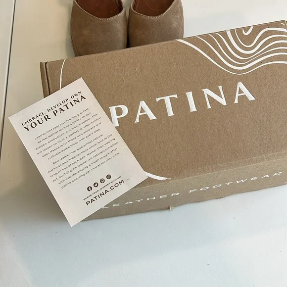 Patina - leather heeled Mary Jane’s, clogs, suede - Picture 14 of 14